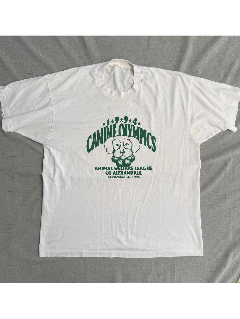 1994 Canine Olympics Vintage T Shirt Single Stitch Sz L No Tag See Measurements